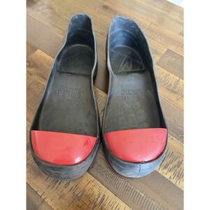 Wilkuro Rubber Steel Toe Slip On Safety Protective Shoe Boot, Large